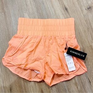 Kimberly C Bright Orange Workout Shorts